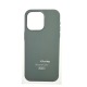 Накладка Silicone Case Original with MagSafe iPhone 15 Pro Max Green в упак. - фото 2
