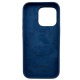 Накладка Silicone Case Original with MagSafe iPhone 15 Pro Blue в упак. - фото 1