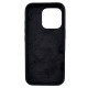 Накладка Silicone Case Original with MagSafe iPhone 15 Pro Black в упак. - фото 1