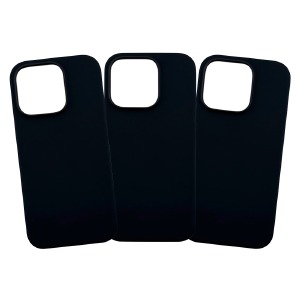Накладка Silicone Case Original with MagSafe iPhone 15 Pro Black в упак. - фото