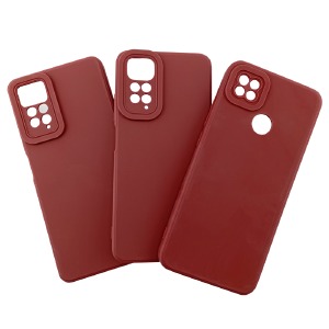 Силикон Smitt Infinix Smart 9 бордовый тех.пак - фото