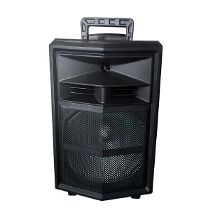 Колонка чемодан 12130 40W/2MIC/RGB/BT/USB/microSD/FM/AUX/пульт черная 53x34x26см - фото