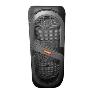 Колонка чемодан мини  MS-2054 25Wx2/RGB/BT/USB/microSD/FM/AUX черная 51x21x21см - фото