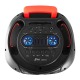 Колонка чемодан 10215 30Wх2/2 беспроводных микрофона/RGB/BT/USB/microSD/FM/AUX/пульт черная 92х36х31см - фото 1