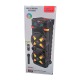 Колонка чемодан 12203 40Wx2/беспроводной микрофон/RGB/BT/USB/microSD/FM/AUX/пульт черная 94х38х33см - фото 2