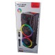 Колонка чемодан 12205 40Wx2/беспроводной микрофон/RGB/BT/USB/microSD/FM/AUX/пульт черная 94х38х33см - фото 2