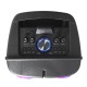 Колонка чемодан 8238 20Wх2/2 беспроводных микрофона/RGB/BT/USB/microSD/FM/AUX/пульт черная 73х29х24см - фото 1