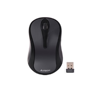 Компьютерная мышка беспроводная A4Tech G3-280N V-Track/3 кнопки/USB 2.4GHz/1200DPI черная - фото