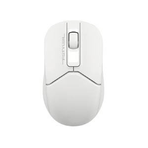 Компьютерная мышка беспроводная A4Tech Fstyler FG12 безшумное нажатие/3 кнопки/USB 2.4GHz/1200DPI белая - фото