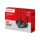 Wi-Fi роутер Mercusys MR30G Gigabit (2xFE LAN/1xFE WAN/802.11n/2.4ГГц/5ГГц/4 антенны) черный - фото 1