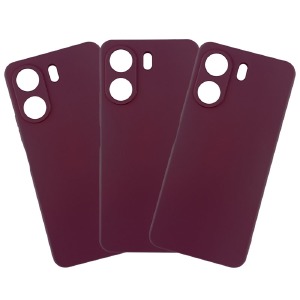 Накладка FULL Liquid Silicone Case Samsung S24 FE/S721B Bordo - фото