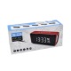 Колонка TG174 5Wx2/BT/FM/PowerBank/часы/температура/1200mAh черная 17х4.5х7см - фото 1