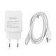 СЗУ microUSB Gerlax A9V 3A/2USB/15W/блистер белый 1м - фото 3