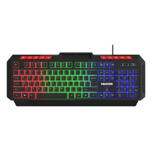 Клавиатура USB с подсветкой Maxxter KBG-UML-02B-UA RGB/104 клавиши/полноразмерная/игровая/10 дополнительных клавиш черная - фото