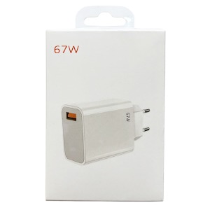 Блочек USB Xiaomi Mi 1USB/67W/MiTurbo (NO L) белый - фото