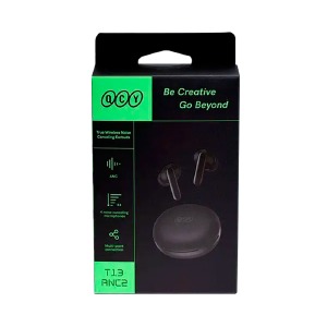 Bluetooth Air Pods Xiaomi QCY T13 ANC2/TWS/BT5.3/IPX5 черные - фото