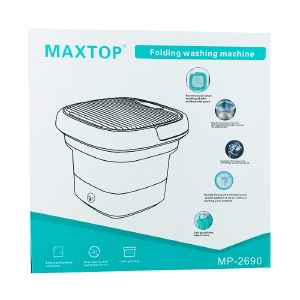 Портативная стиральная машина Maxtop 3A/12V/от сети 5.5x2.1 голубая (гарантия на проверку) - фото