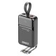 Power bank/Павербанк 20000mA Konfulon A54Q 2USB-22.5W+PD20W черный + шнуры 3в1 - фото 1