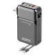 Power bank/Павербанк 20000mA Konfulon A57Q USB22.5W/PD20W/cable Type-C to Type-C 22.5W and Lightning + EU AC Charger (штекер в резетку) черный - фото 1