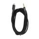 Кабель 3,5 AUX - Lightning Gerlax GX-06L2 тканевой черный 2м# - фото 1