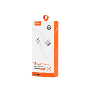 Кабель Type-C Mietubl MTB-DCUTF01 3A/OD5.0/480Mb/s силиконовый белый 1м - фото