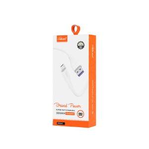 Кабель microUSB Mietubl MTB-DCUMF01 3А/OD5.0/480Mb/s силиконовый белый 1м - фото