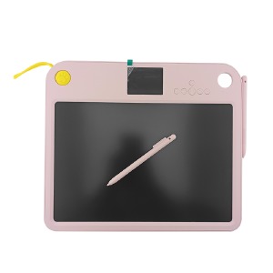 Графический планшет интерактивный LCD для изучения английского языка встроенный аккумулятор/9 режимов/2 стилуса/заряд от Type-C 25x30 см розовый - фото