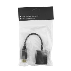 DisplayPort (папа) - VGA (мама) конвертер черный 0,1м - фото