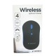 Компьютерная мышка беспроводная Gembird MUSW-4B-03B 4 кнопки/USB 2.4GHz/800-1600DPI черно-синяя - фото 1