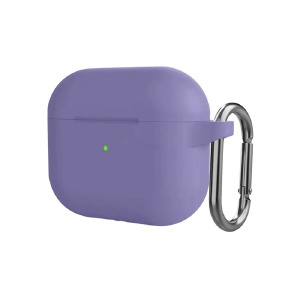 Чехол силикон для AirPods Pro/Pro2 microfiber Madium Purple - фото