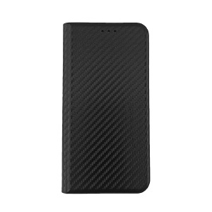 Чехол-книжка Style Case Carbon iPhone 16 Pro Black - фото