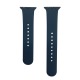 Ремешок для Apple Watch 42/44/45/49mm силиконовый (09) темно-синий S+L (в комплекте два ремешка разных размеров)  - фото 1