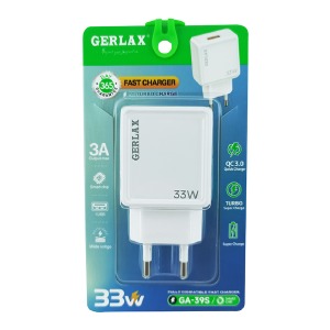 Блочек USB Gerlax GA-39S 3A/1USB/33W/QC3.0 блистер белый - фото
