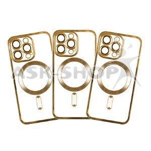 Накладка MagSafe MATTE Full Camera iPhone 16 E Gold - фото