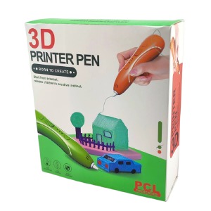 Ручка 3D Printer Pen PCL зеленая + трафарет PCL 9м - фото