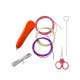 Ручка 3D Printer Pen PCL оранжевая + трафарет PCL 9м - фото 1