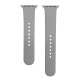 Ремешок для Apple Watch 38/40/41mm силиконовый (11) серый S+L (в комплекте два ремешка разных размеров) - фото 1