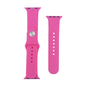 Ремешок для Apple Watch 38/40/41mm силиконовый (33) барби S+L (в комплекте два ремешка разных размеров) - фото