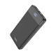 Уценка Power bank/Павербанк 10000mA Hoco J84 2A/2USB/LED дисплей (input micro/Type-C) черный (порвана упаковка) - фото 1