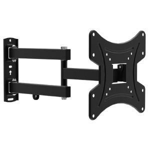 Крепление для ТВ 15-42" до 25 кг Walfix R-353B кронштейн с поворотом до 180°/наклоном +5° ~ -15°/VESA макс 200х200 мм/кабельканал (6) - фото
