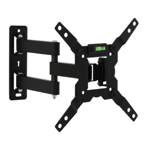 Крепление для ТВ 15-42" до 20 кг Walfix R-351B кронштейн с поворотом до 180°/наклоном +3° ~ -10°/VESA макс 200х200 мм/уровень (10) - фото