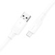 Кабель microUSB Hoco X84 3A/OD6.0 белый 1м (33) - фото 1