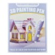 Ручка 3D Printer Pen PCL коричневая капибара + наклейки + трафарет PCL 56м - фото 1