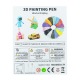 Ручка 3D Printer Pen PCL коричневая капибара + наклейки + трафарет PCL 56м - фото 2