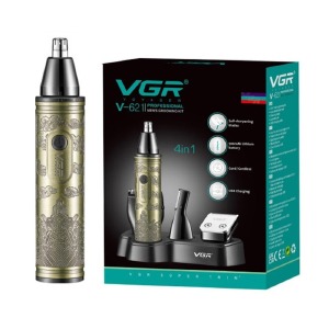Машинка VGR V-621 для стрижки 4в1 аккумуляторная/4 насадки - фото