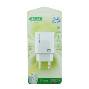 Блочек USB Gerlax A190 1USB/PD/25W белый - фото