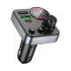 FM модулятор Hoco E86 48w 12-24V/2USB/PD30W/BT5.4/RGB/LCD дисплей черный - фото 1