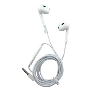 Hands Free 3.5 Gerlax GE-14 airpods style білі 1,2м - фото