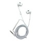 Hands Free 3.5 Gerlax GE-14 airpods style белые 1,2м - фото 1