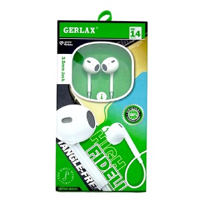 Hands Free 3.5 Gerlax GE-14 airpods style белые 1,2м - фото